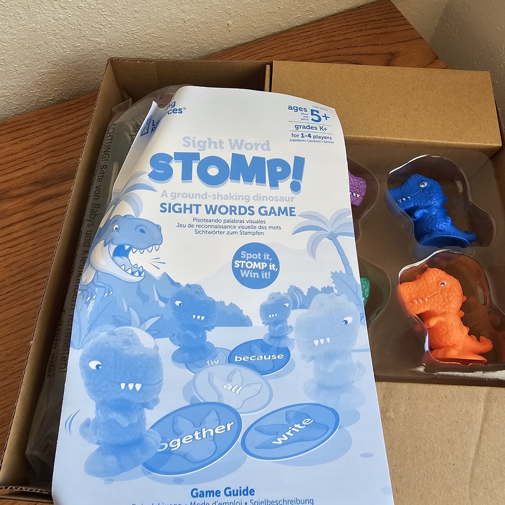 Learning Resources Sight Word Stomp Game 5+ Kids 1-4 Players Complete Reading - Picture 8 of 8